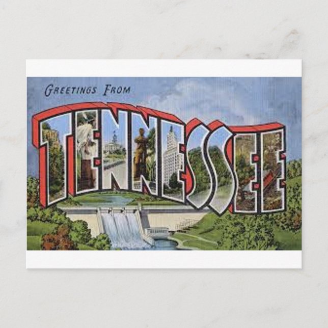 Cartão Postal Saudações Do Tennessee (Frente)