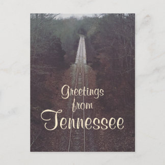 Cartão Postal SAUDAÇÕES DO TENNESSEE fotografia de ferrovia | Po