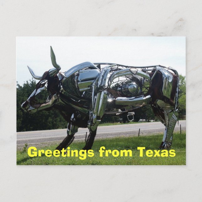 Cartão Postal Saudações do Texas (Frente)