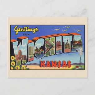 Cartão Postal Saudações do Wichita Large Letter Postcard