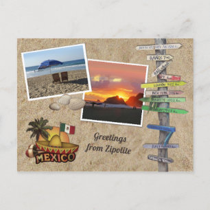 Cartão Postal Saudações do Zipolite, México