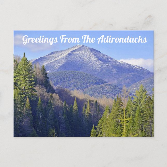 Cartão Postal Saudações Dos Adirondacks (Frente)