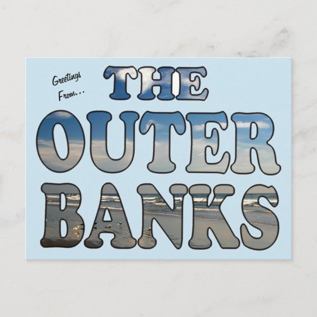 Cartão Postal Saudações Dos Bancos Externos (Frente)