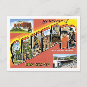 Cartão Postal Saudações Dos Papais noeis Fe NM Cidade Dos EUA