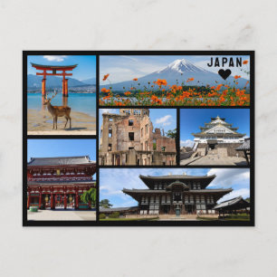 Cartão Postal Saudações Personalizadas do Japão em Cartão-Postal