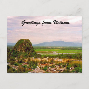 Cartão Postal saudações rurais vietnamitas