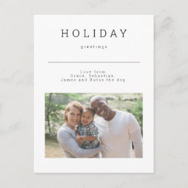 Cartão Postal Saudações Simples de Férias Foto Personalizada