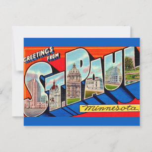 Cartão Postal Saudações St Paul MN