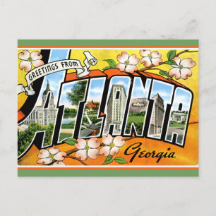 Cartão Postal Saudações Turísticas Atlanta