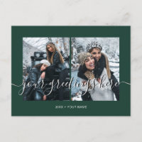 Saudações Universais Personalizadas Verdes 2 fotos