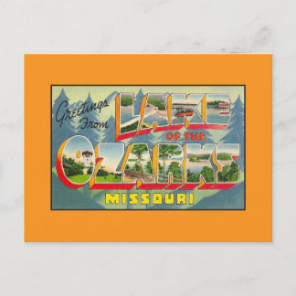 Cartão Postal Saudações vindas do lago de Ozarks MO