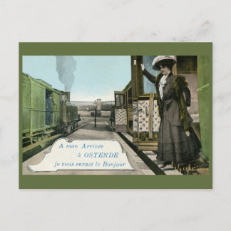 Cartão Postal Saudações Vintage de Ostend