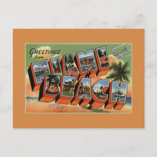 Cartão Postal Saudações vitais da alta resolução de Miami Beach
