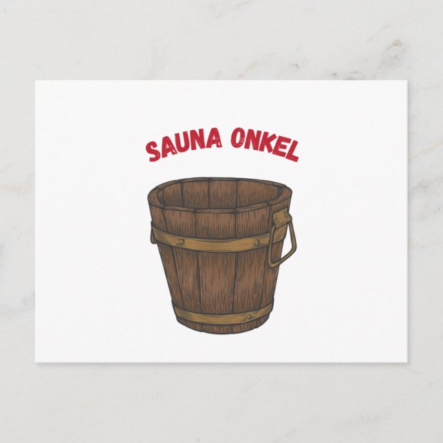 Cartão Postal Saunas Suor comigo Saunas (Frente)