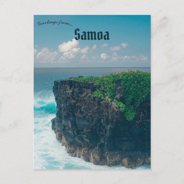 Cartão Postal  Savai'i Samoa (Frente)