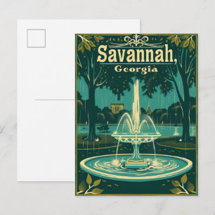 Cartão Postal Savannah Antiga 