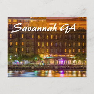 Cartão Postal Savannah GA