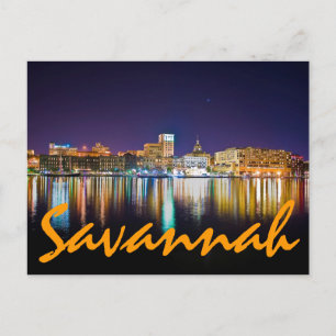 Cartão Postal Savannah, Geórgia, EUA