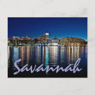 Cartão Postal Savannah, Geórgia, EUA