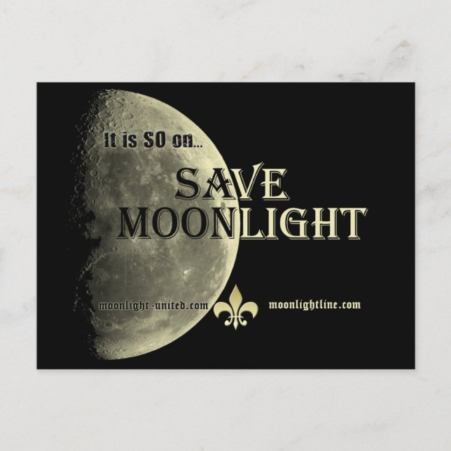 Cartão Postal Save Moonlight postcard (Frente)