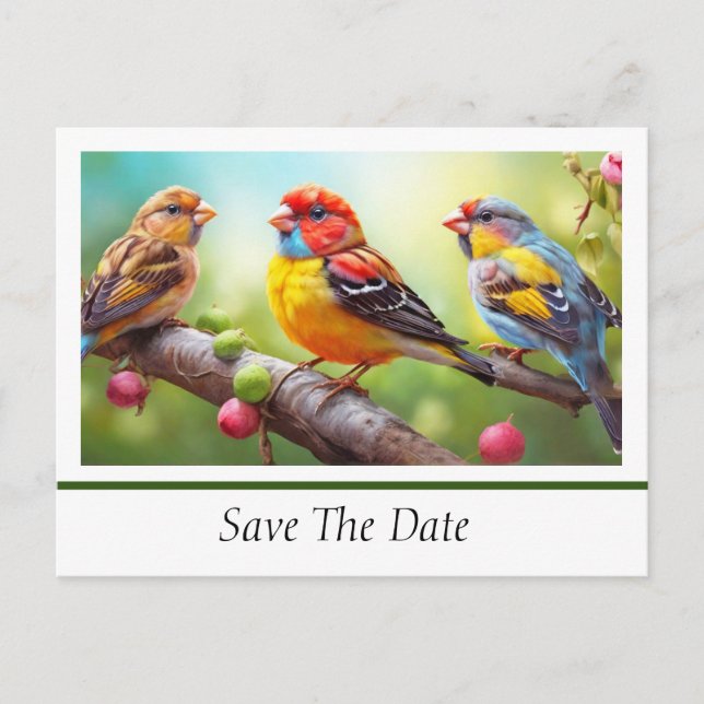 Cartão Postal Save The Date Postcard (Frente)