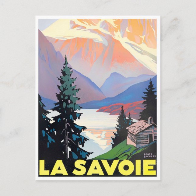Cartão Postal Savoie France viagens vintage (Frente)