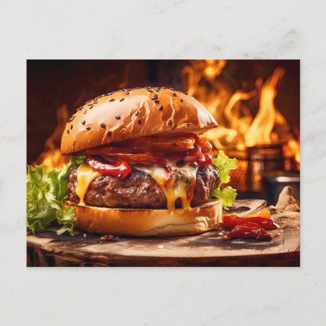 Cartão Postal Savor the Irresistible with our Flavorful BBQ Beef (Frente)