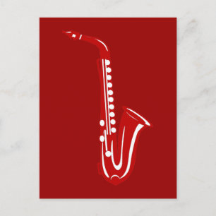 Cartão Postal saxofone