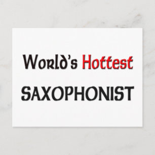 Cartão Postal Saxofonista mais quente do mundo