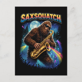 Cartão Postal Saxsquatch