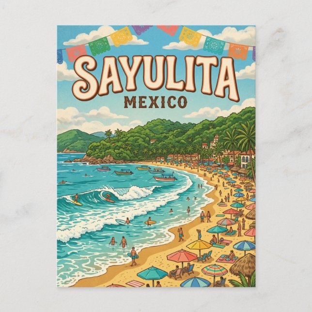 Cartão Postal Sayulita México (Frente)