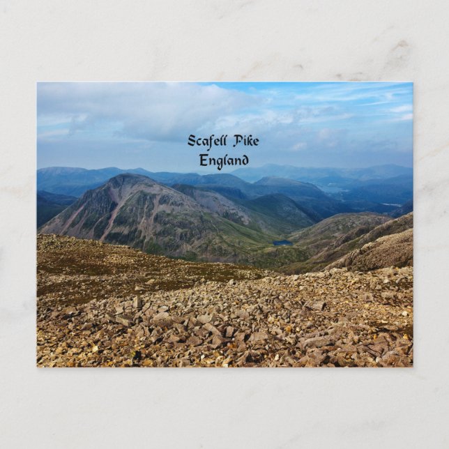 Cartão Postal Scafell Pike, Inglaterra (Frente)