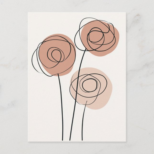 Cartão Postal Scandi Bloom No.281 (Frente)