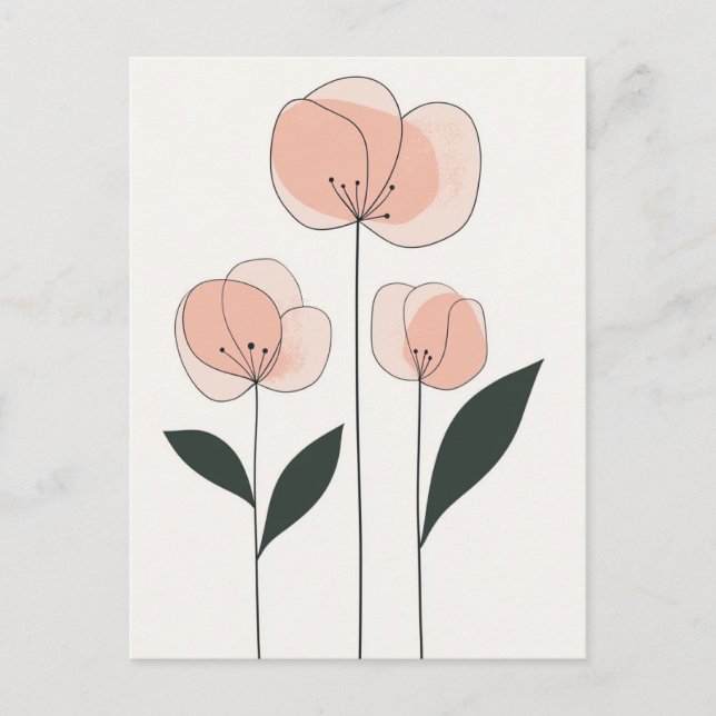 Cartão Postal Scandi Bloom No.289 (Frente)