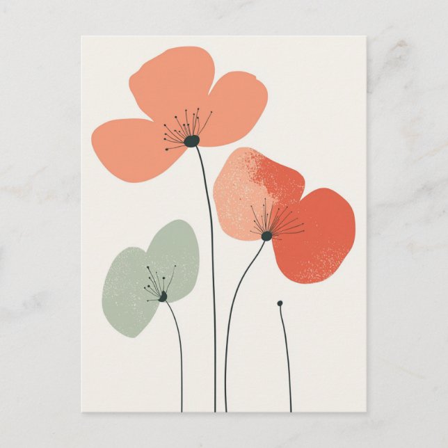 Cartão Postal Scandi Bloom No.298 (Frente)