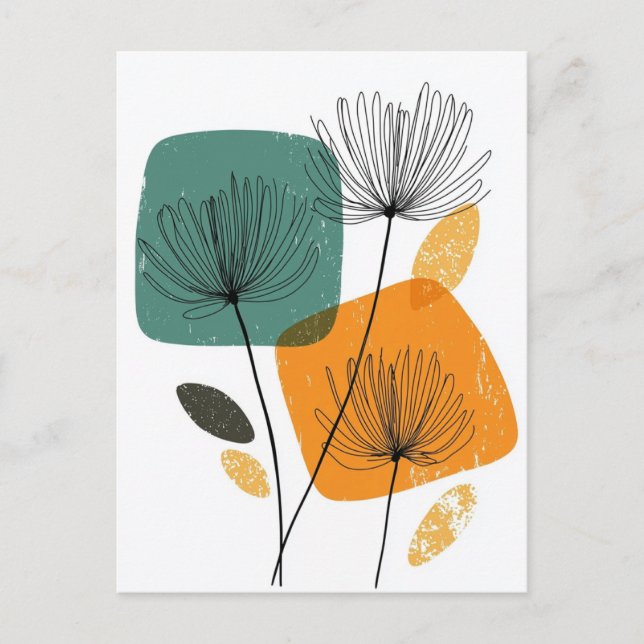 Cartão Postal Scandi Bloom No.302 (Frente)