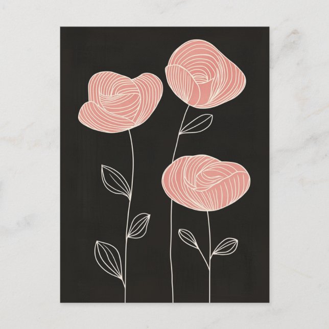 Cartão Postal Scandi Bloom No.305 (Frente)