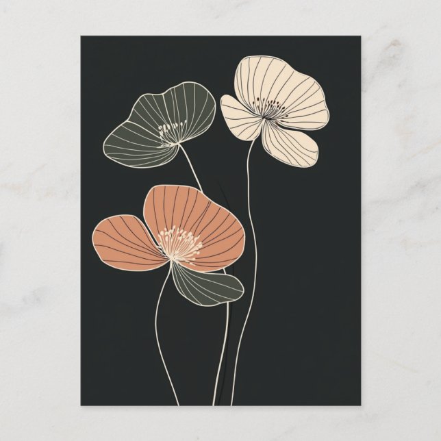 Cartão Postal Scandi Bloom No.306 (Frente)