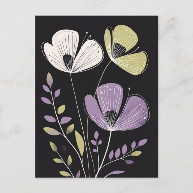 Cartão Postal Scandi Bloom No.308 (Frente)