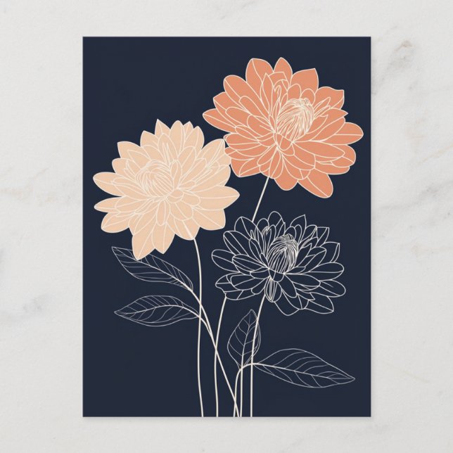 Cartão Postal Scandi Bloom No.310 (Frente)