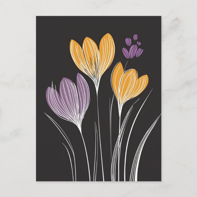 Cartão Postal Scandi Bloom No.327 (Frente)