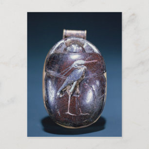 Cartão Postal Scarab com Heron, de Tutankhamun