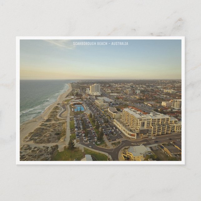 Cartão Postal Scarborough Beach, Perth Western Austrália (Frente)