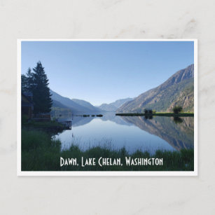 Cartão postal Scenic America: Lago Chelan, Washing