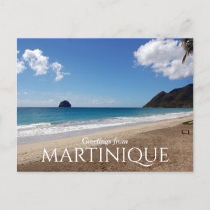 Cartão Postal Scenic Beach Saudações de Martinica Cartão-postal