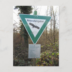 Cartão Postal Schild Naturschutzgebiet