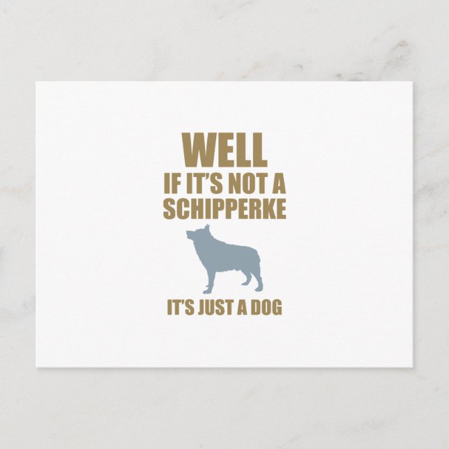 Cartão Postal Schipperke (Frente)