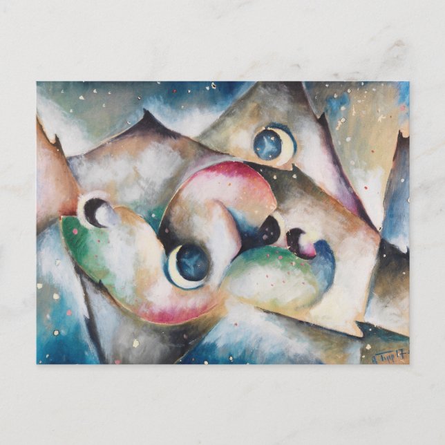 Cartão Postal Schlafende Gestaltenin Nachflicher por Arnold Topp (Frente)