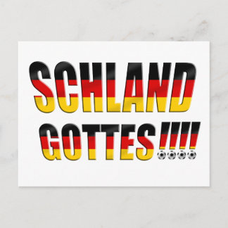 Cartão Postal Schland Gottes - Alemanha Futebol