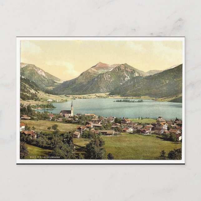 Cartão Postal Schliersee, Baviera, Alemanha - Photochrom clássic (Frente)